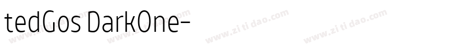 tedGos DarkOne字体转换